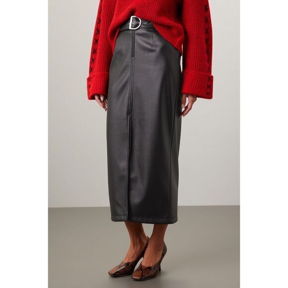 ASHLEY PARK & RTR Faux Leather Maxi Skirt - Picture 4 of 11